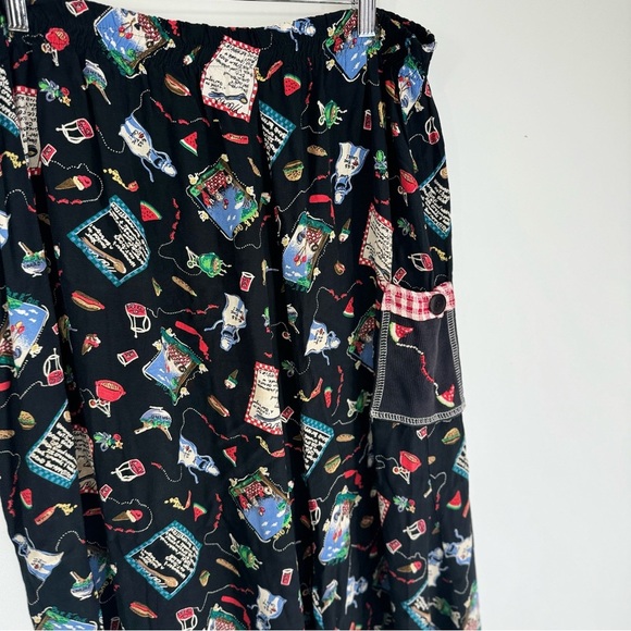 Vintage Handmade 90s Pin Up Rockabilly 70s Maxi Length Skirt - Picture 2 of 4